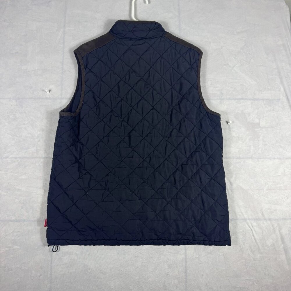 Coleman Men's Quilted Vest Blue Outdoor Camping Hiking Full-Zip Pocket Large